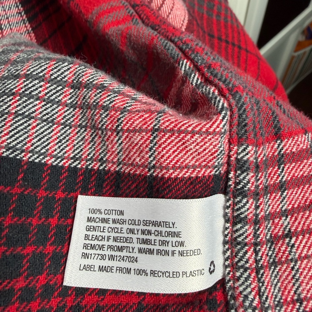 Mossimo Supply Co Red, White, Black & Gray Flannel Size Men’s XXL - Picture 6 of 6